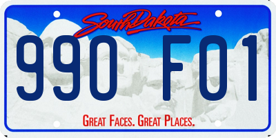 SD license plate 99OF01