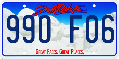 SD license plate 99OF06