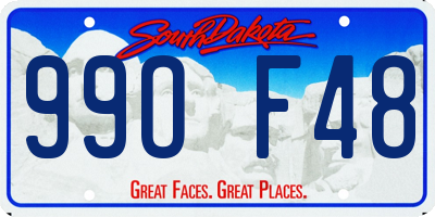 SD license plate 99OF48