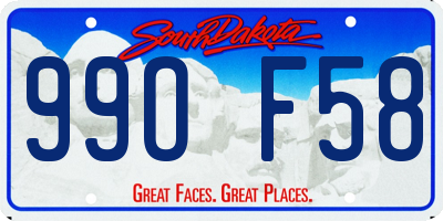 SD license plate 99OF58