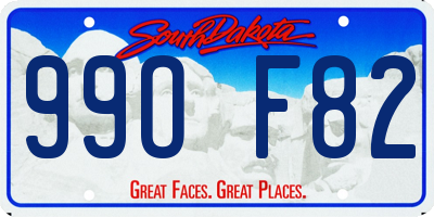 SD license plate 99OF82