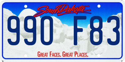 SD license plate 99OF83