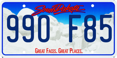 SD license plate 99OF85