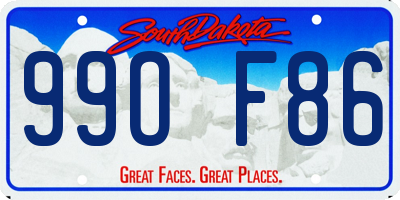 SD license plate 99OF86
