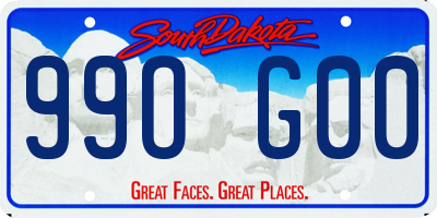 SD license plate 99OG00