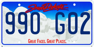 SD license plate 99OG02