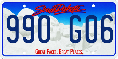 SD license plate 99OG06