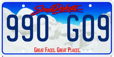 SD license plate 99OG09