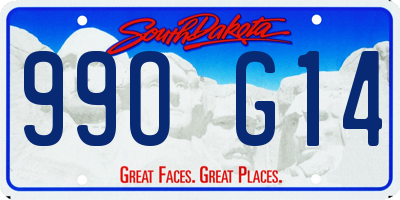 SD license plate 99OG14
