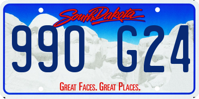 SD license plate 99OG24