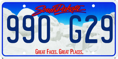 SD license plate 99OG29