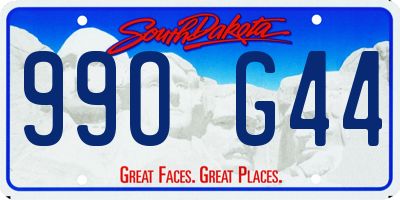 SD license plate 99OG44
