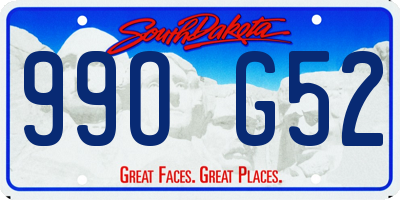 SD license plate 99OG52
