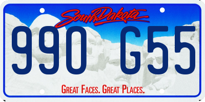 SD license plate 99OG55