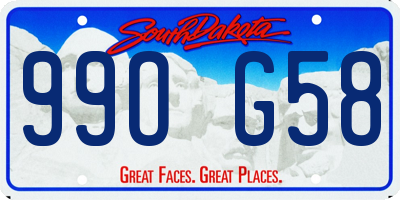 SD license plate 99OG58