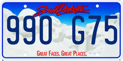 SD license plate 99OG75