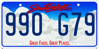 SD license plate 99OG79