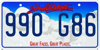 SD license plate 99OG86