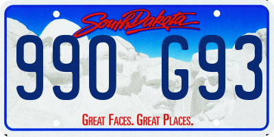 SD license plate 99OG93