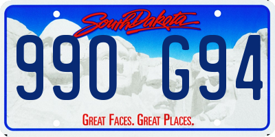 SD license plate 99OG94