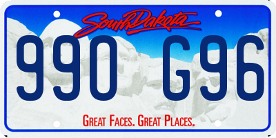 SD license plate 99OG96