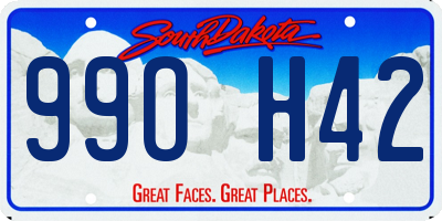 SD license plate 99OH42