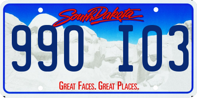 SD license plate 99OI03