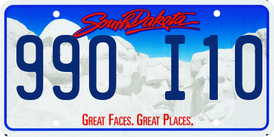SD license plate 99OI10