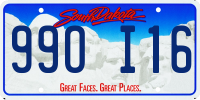 SD license plate 99OI16