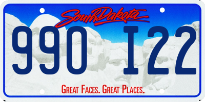 SD license plate 99OI22