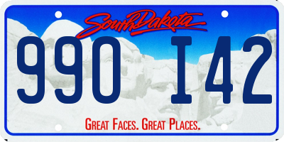 SD license plate 99OI42