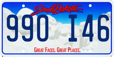 SD license plate 99OI46