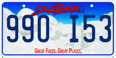 SD license plate 99OI53
