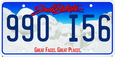 SD license plate 99OI56