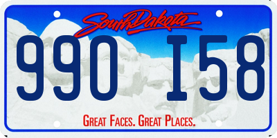 SD license plate 99OI58