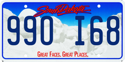 SD license plate 99OI68