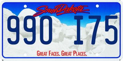 SD license plate 99OI75