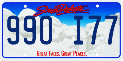 SD license plate 99OI77