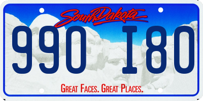 SD license plate 99OI80