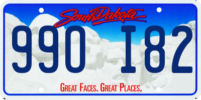 SD license plate 99OI82