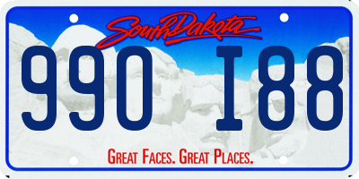 SD license plate 99OI88