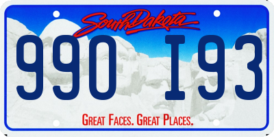 SD license plate 99OI93
