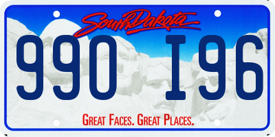 SD license plate 99OI96