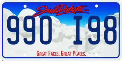 SD license plate 99OI98