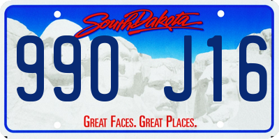 SD license plate 99OJ16