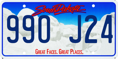 SD license plate 99OJ24