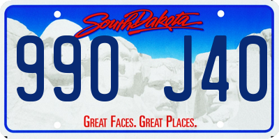SD license plate 99OJ40