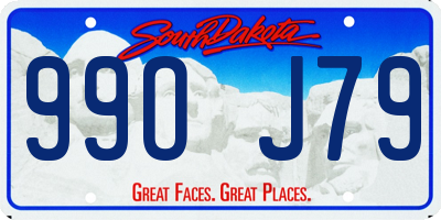 SD license plate 99OJ79