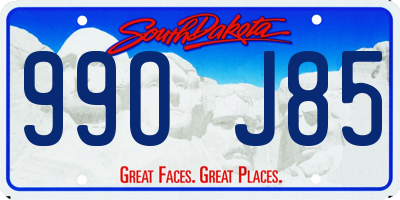 SD license plate 99OJ85