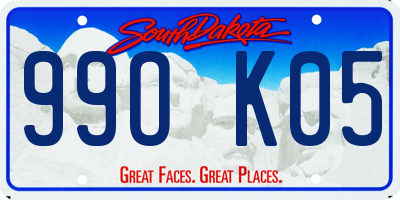 SD license plate 99OK05
